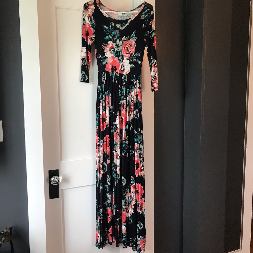 Floral Floor Length Dress